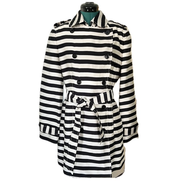 Banana Republic Striped Trench - Picture 2 of 15